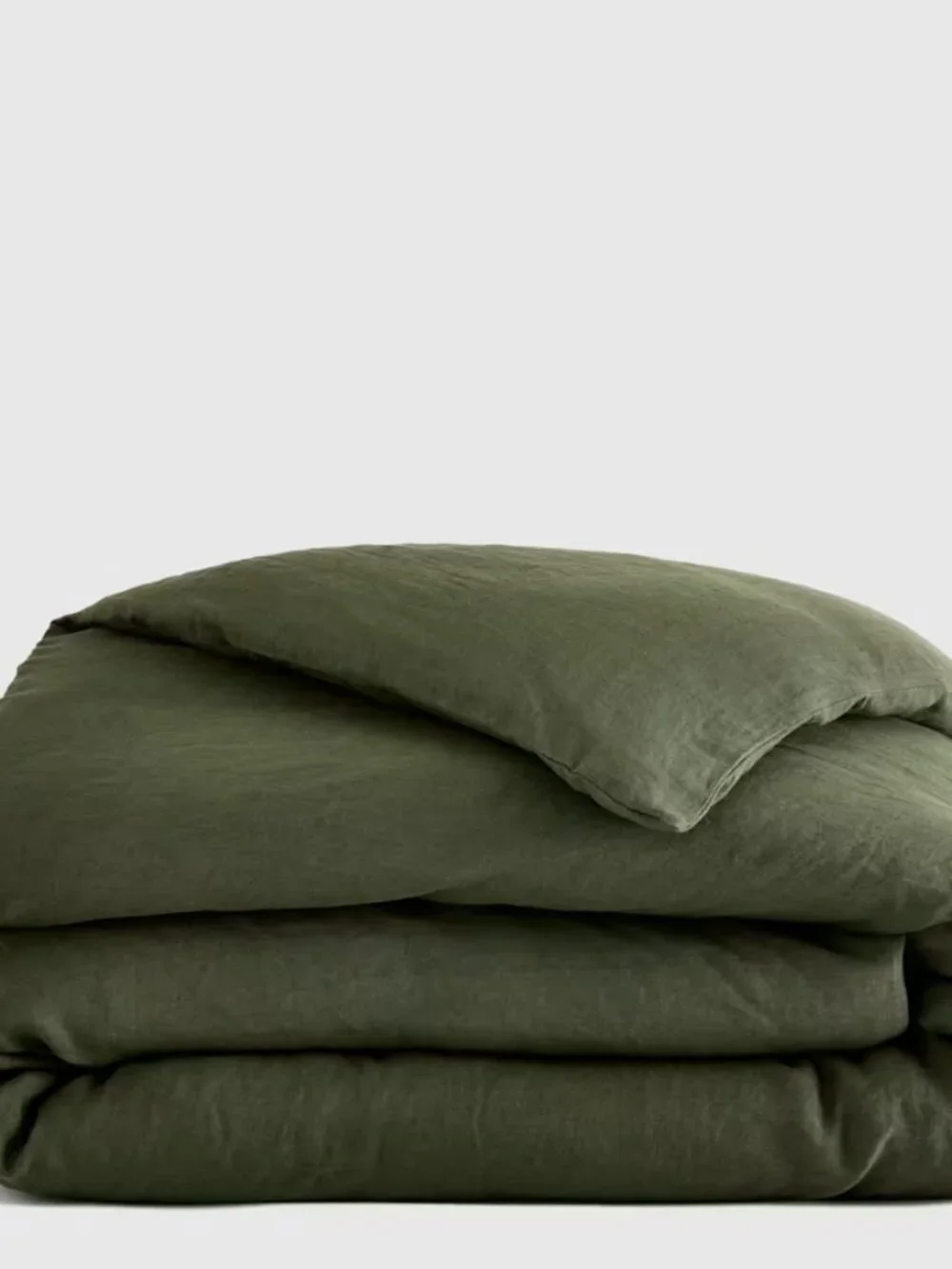 Quince 100% European Linen Duvet Cover TWIN Pine $134 Like New